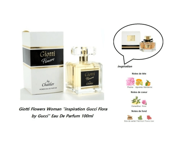Giotti Flowers Woman "inspi Gucci Flora by Gucci " Eau De Parfum femme  100ml