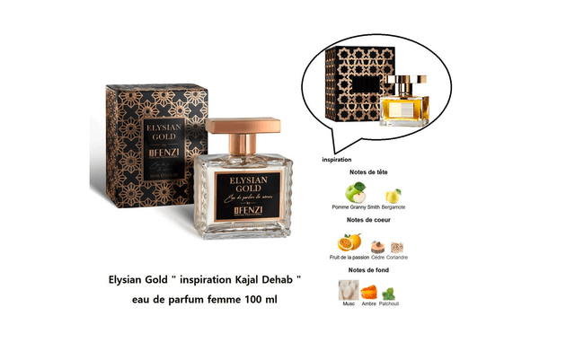 Elysian Gold " inspiration Kajal Dehab " eau de parfum femme 100 ml