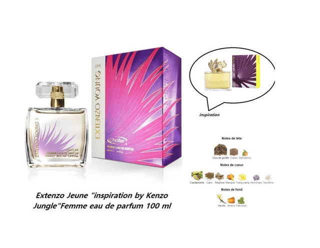 Extenzo Jeune " inspiration by Kenzo Jungle " Femme eau de parfum 100 ml 
