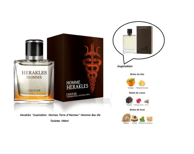 Herakles " inspiration  Hermes Terre d'Hermes " Homme Eau De parfum 100ml