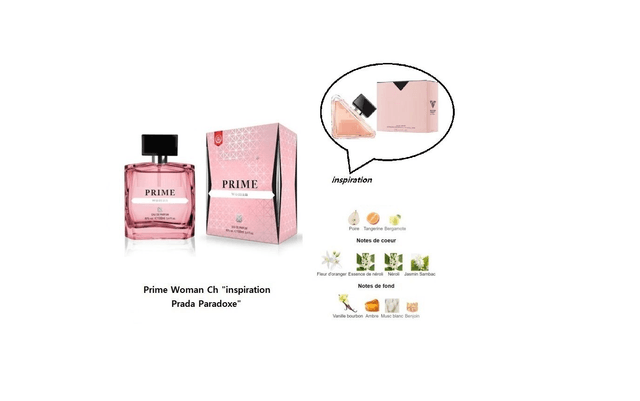 Prime Woman Ch "inspiration Prada Paradoxe" eau de Parfum pour Femme 100 ml