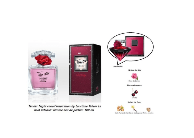 Tender Night cerise " inspiration by Lancôme Trésor La Nuit Intense " femme eau de parfum 100 ml