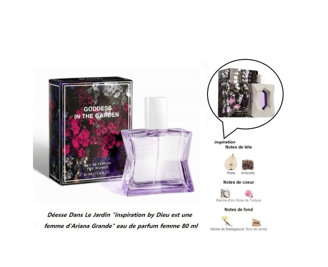 Déesse Dans Le Jardin " inspiration by Dieu est une femme d'Ariana Grande "  eau de parfum femme 80 ml