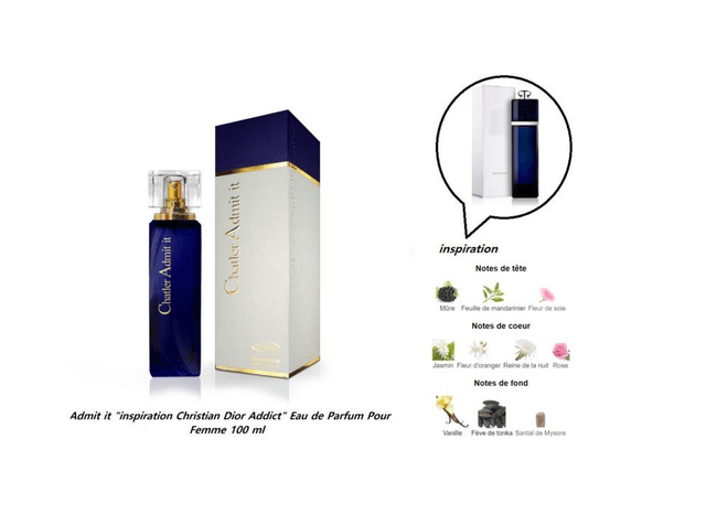  Admit it "inspi Christian Dior Addict" Eau de Parfum Femme 100 ml