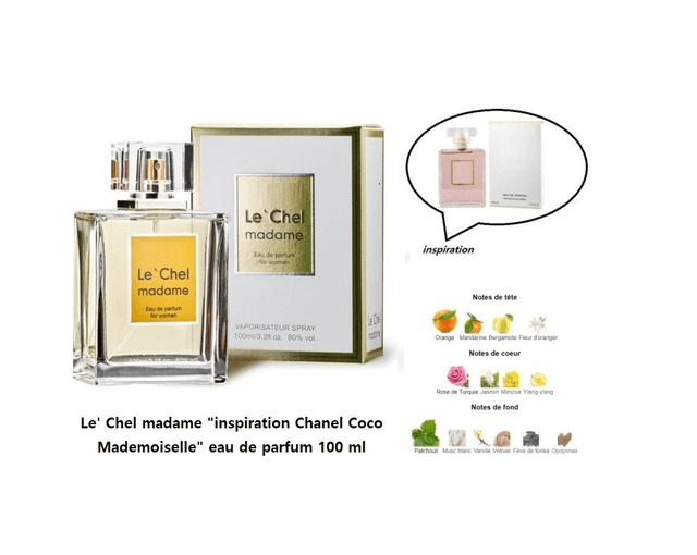 Le' Chel madame "inspiration Chanel Coco Mademoiselle" eau de parfum 100 ml 