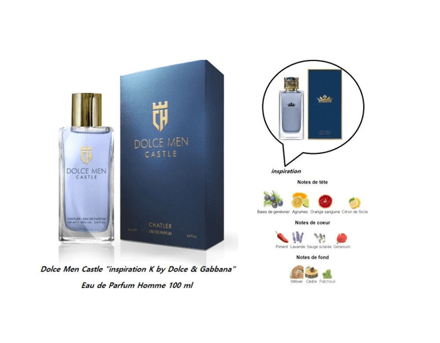 Dolce Men Castle " inspiration K by Dolce & Gabbana " Eau de Parfum Homme 100 ml