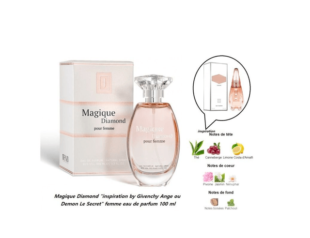 Magique Diamond " inspiration by Givenchy Ange ou Demon Le Secret " femme eau de parfum 100 ml 