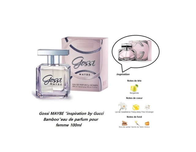 Gossi MAYBE  " inspiration by Gucci Bamboo " eau de parfum pour femme 100 ml