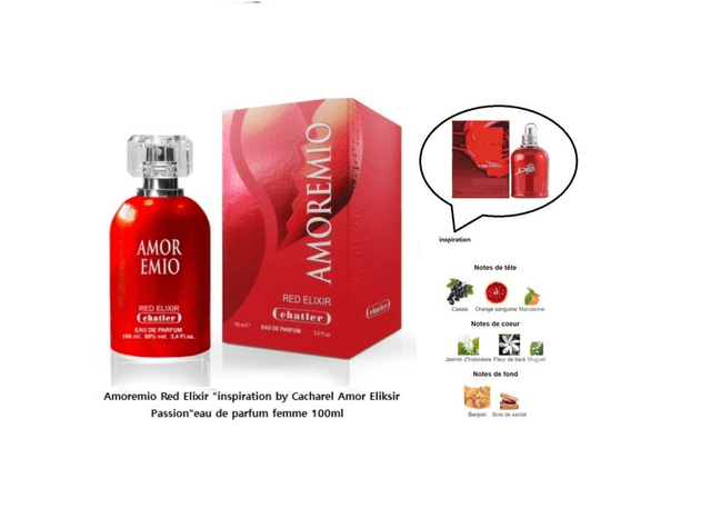 Amoremio Red Elixir " inspiration by Cacharel Amor Elixir Passion "eau de parfum femme 100ml