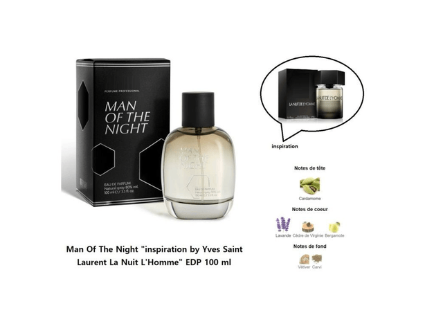 Man Of The Night " inspiration by Yves Saint Laurent La Nuit L'Homme " EDP 100 ml 