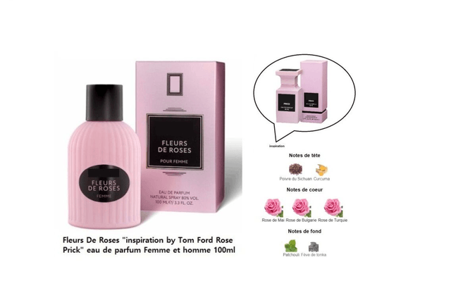 Fleurs De Roses " inspiration by Tom Ford Rose Prick " eau de parfum Femme et homme 100ml