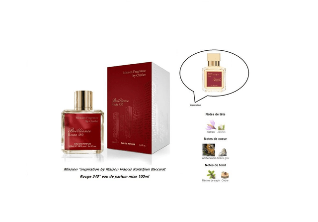 Mission " inspiration by Maison FK Baccarat Rouge 540 " eau de parfum mixe 100ml