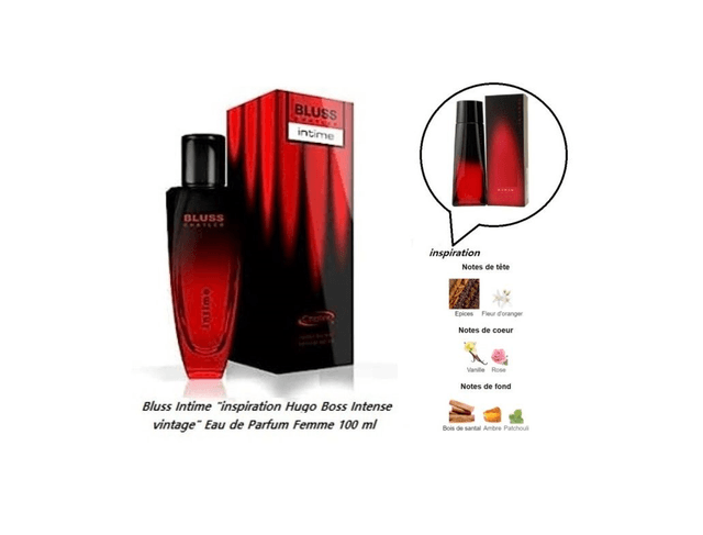 Bluss Intime " inspiration Hugo Boss Intense vintage " Eau de Parfum Femme 100 ml