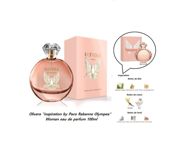 Olivera " inspiration by Paco Rabanne Olympea " femme eau de parfum 100ml