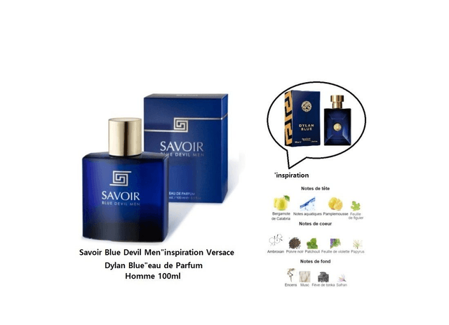 Savoir Blue Devil Men " inspiration Versace Dylan Blue " eau de Parfum Homme 100ml