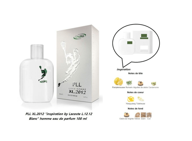  PLL XL.2012 " inspiration by Lacoste L.12.12 Blanc " homme eau de parfum 100 ml
