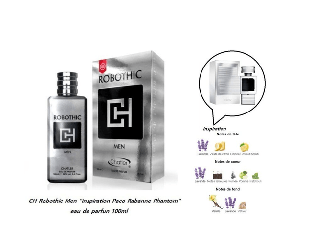 CH Robothic Men " inspiration Paco Rabanne Phantom " eau de parfum 100ml