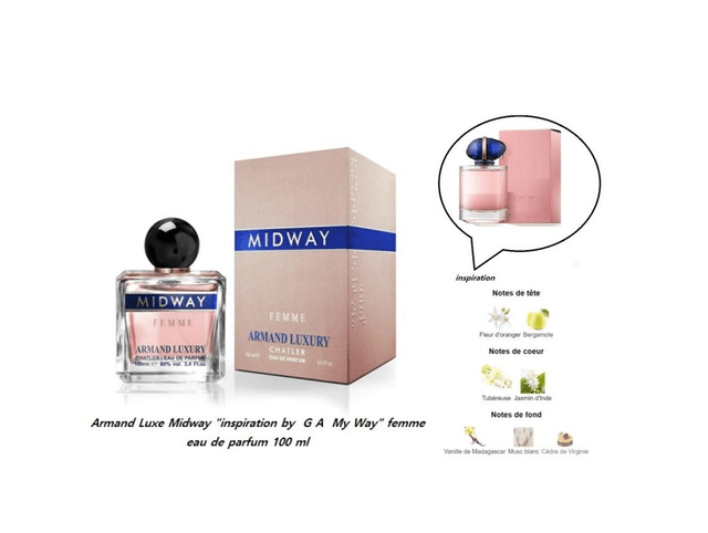 Armand Luxe Midway " inspiration by  G A  My Way " femme eau de parfum 100 ml