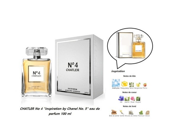 CHATLER No 4 " inspiration by Chanel No. 5 " eau de parfum 100 ml