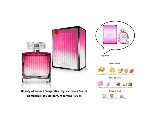 Beauty of senses " inspiration by Victoria's Secret Bombshell "eau de parfum femme 100 ml