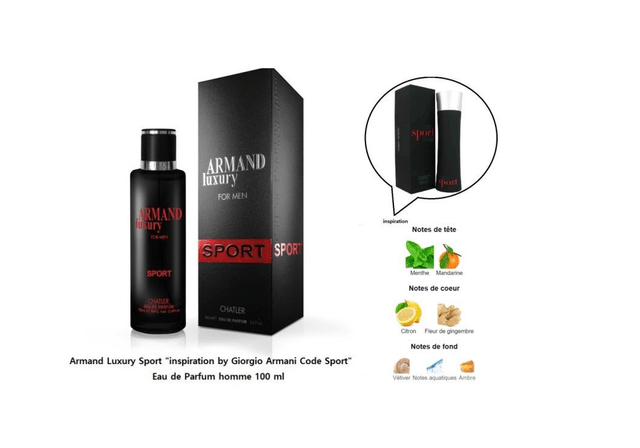 Armand Luxury Sport " inspiration by Giorgio Armani Code Sport " Eau de Parfum homme 100 ml