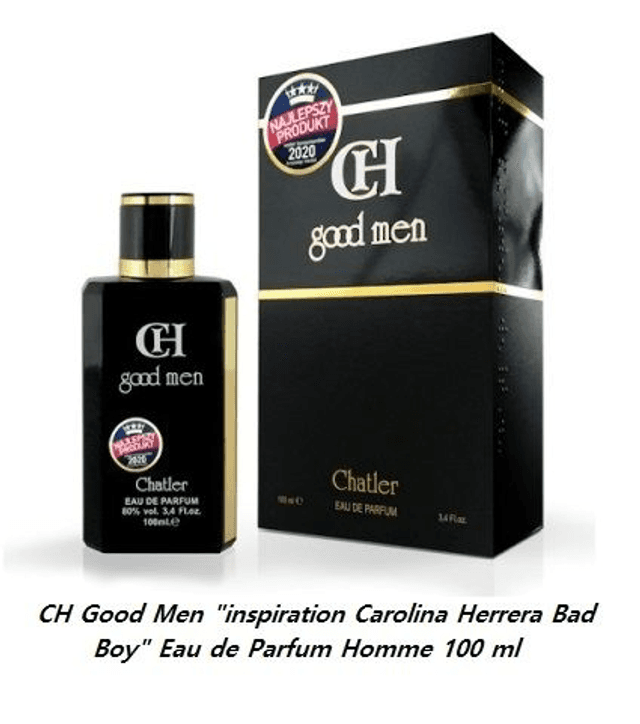 CH Good Men &quot; inspiration Carolina Herrera Bad Boy &quot; Eau de Parfum Homme 100 ml