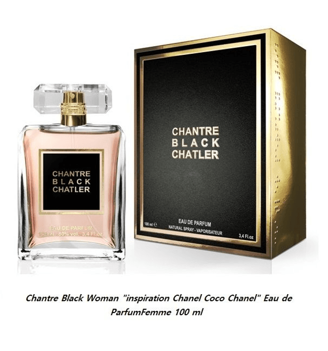 Chantre Black Woman &quot;inspiration Chanel Coco Chanel&quot; Eau de Parfum Femme 100 ml