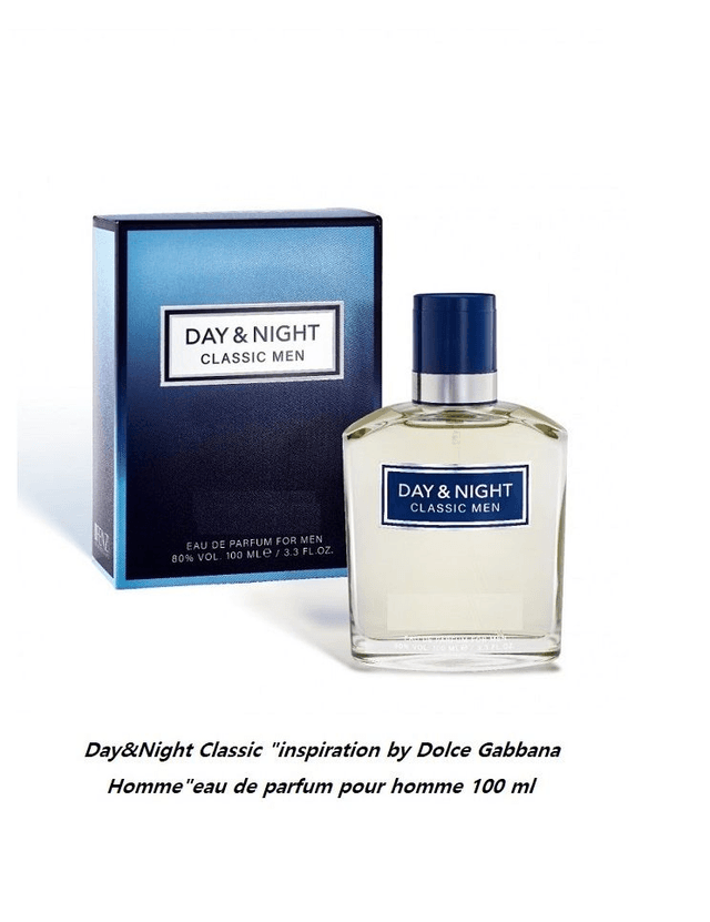 Day&amp;Night Classic &quot; inspiration by Dolce Gabbana Homme &quot; eau de parfum pour homme 100 ml
