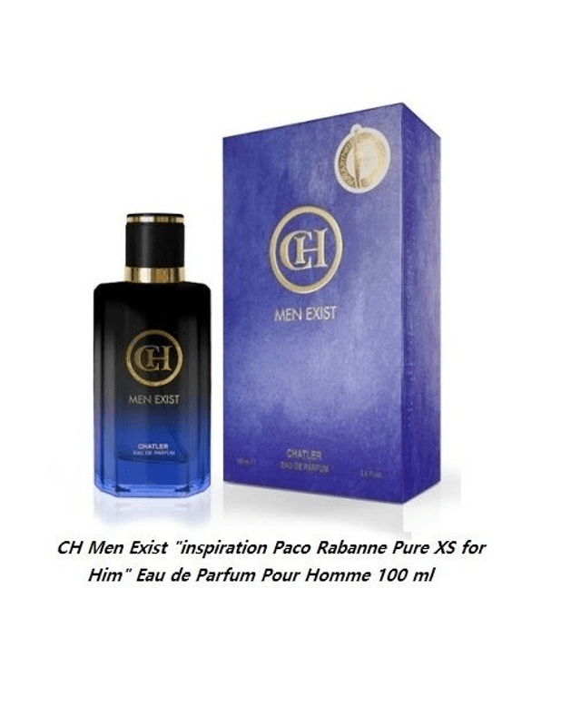 CH Men Exist &quot; inspiration Paco Rabanne Pure XS for Him &quot; Eau de Parfum Pour Homme 100 ml