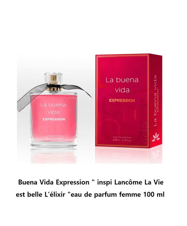 Buena Vida Expression &quot; inspi L La Vie est belle L&#039;élixir &quot;eau de parfum femme 100 ml