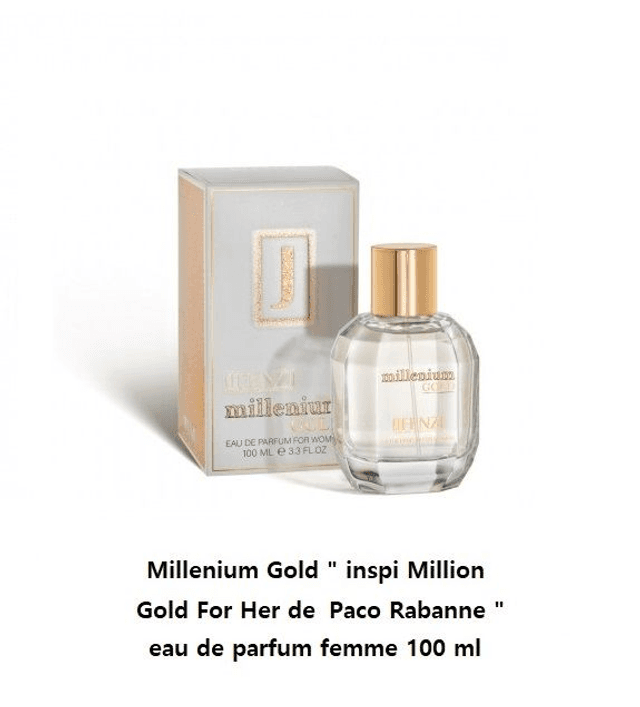 Millenium Gold &quot; inspi Million Gold For Her de Paco Rabanne &quot; eau de parfum femme 100 ml 