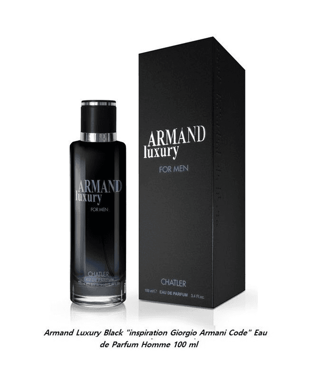 Armand Luxury Black &quot; inspiration Giorgio Armani Code &quot; Eau de Parfum Homme 100 ml