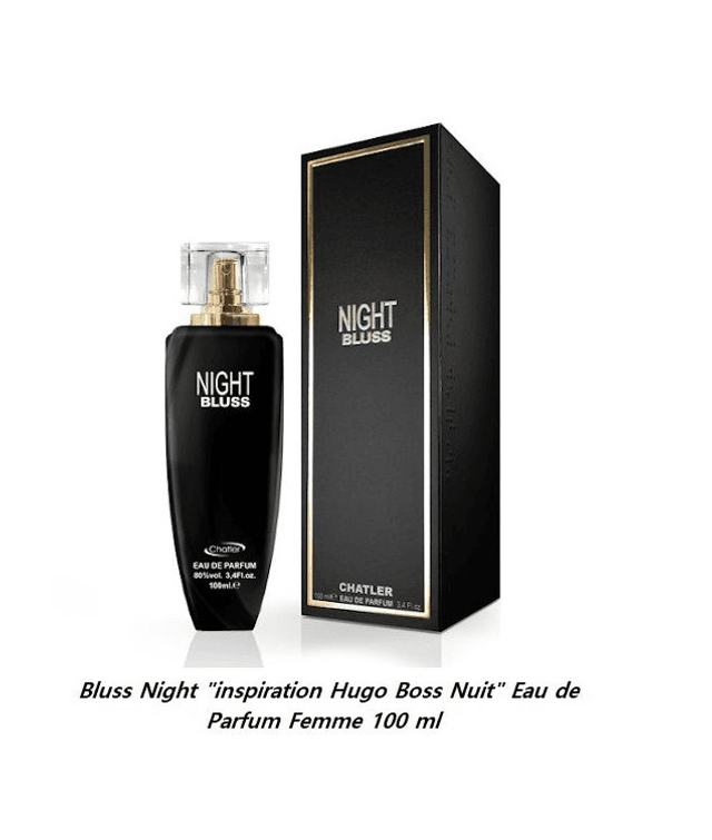Bluss Night &quot; inspiration Hugo Boss Nuit &quot; Eau de Parfum Femme 100 ml