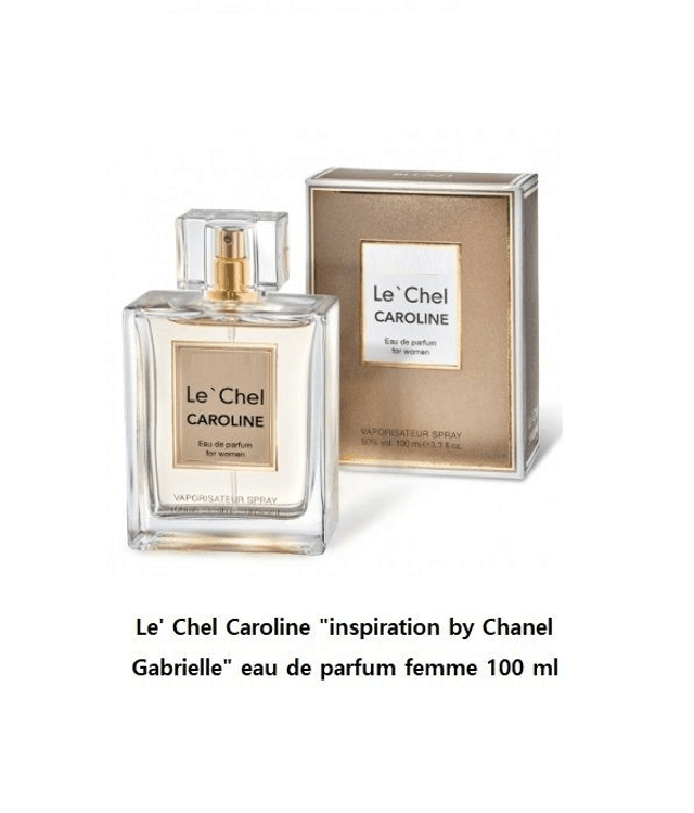 Le&#039; Chel Caroline &quot; inspiration by Chanel Gabrielle &quot; eau de parfum  femme 100 ml