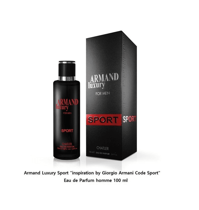 Armand Luxury Sport &quot; inspiration by Giorgio Armani Code Sport &quot; Eau de Parfum homme 100 ml
