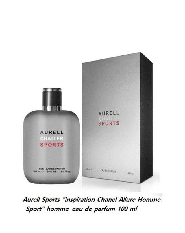 Aurell Sports &quot; inspiration Chanel Allure Homme Sport &quot; homme eau de parfum 100 ml
