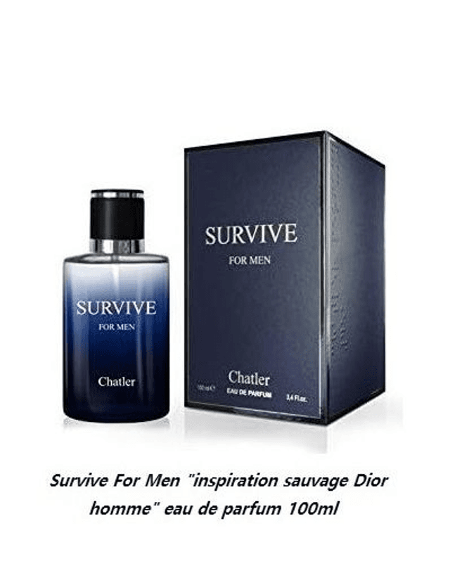 Survive For Men &quot; inspiration by sauvage Dior &quot; eau de parfum 100ml