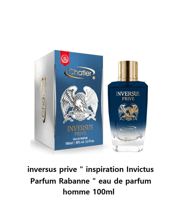 inversus prive &quot; inspiration Invictus Parfum Rabanne &quot; eau de parfum homme 100ml